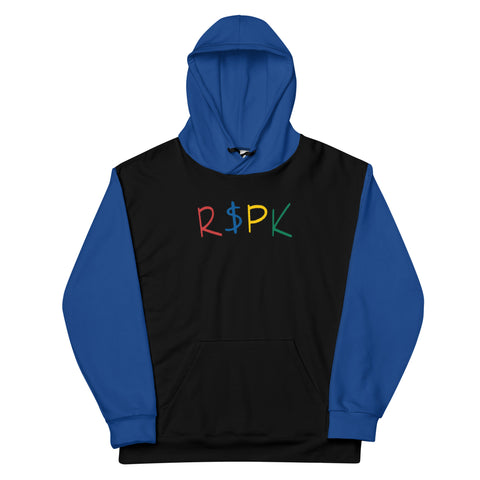 R$PK Abbreviation Two Tone Pullover Hoodie